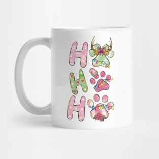 Ho Ho Ho Merry Christmas Paws Mug